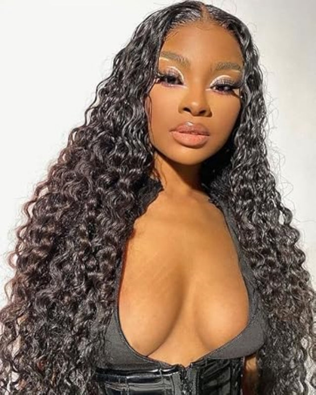 LWIGS Wear And Go Water Wave 13x5 HD Lace Glueless Frontal Wigs LQ-LW11