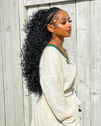 LWIGS Wear And Go Water Wave 13x5 HD Lace Glueless Frontal Wigs LQ-LW11