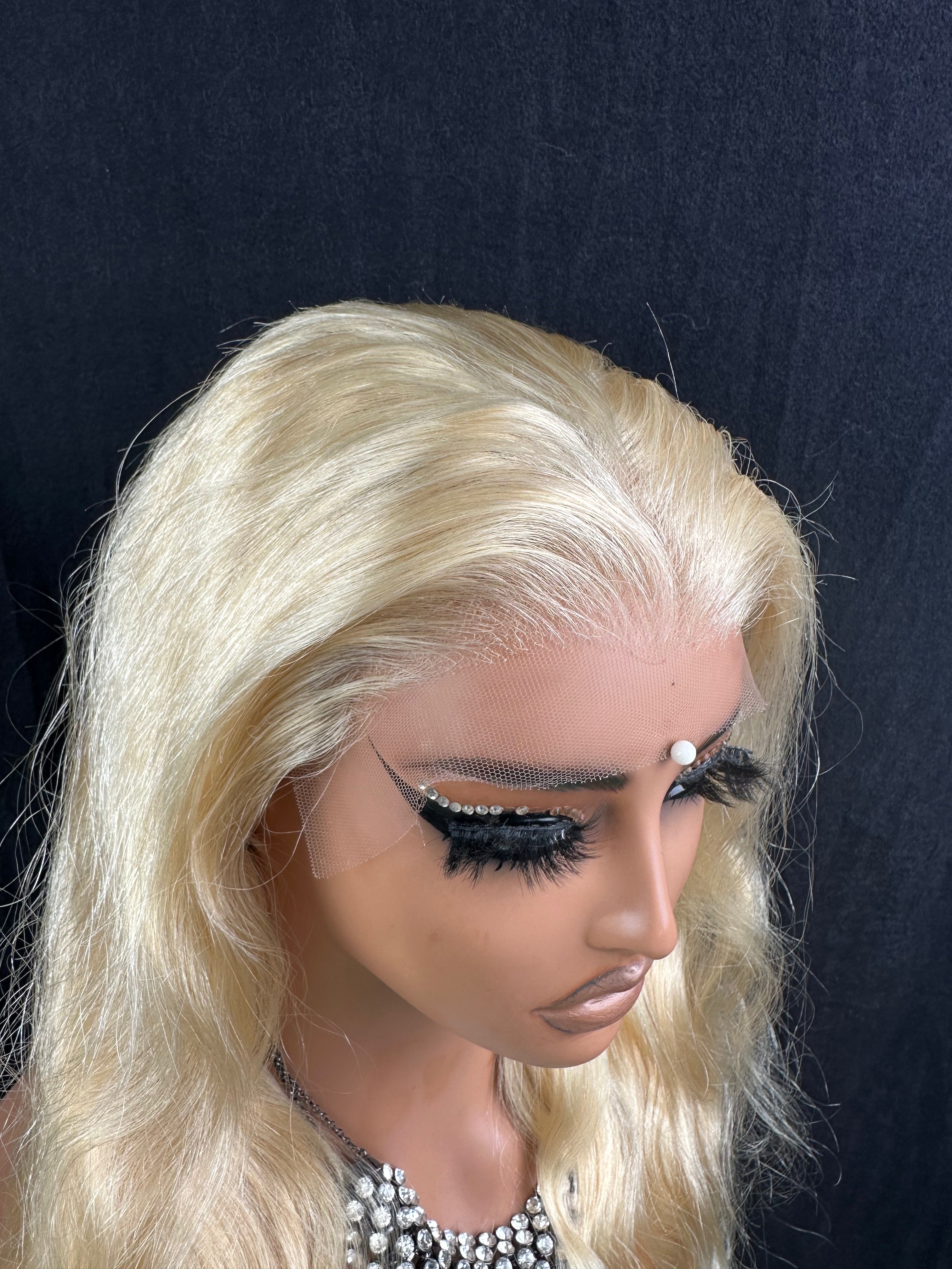 LWIGSINC Top Quality #613 200 Density Body Wave 9x6 Glueless HD Lace Wigs (96HD-BW-613-16-A2)