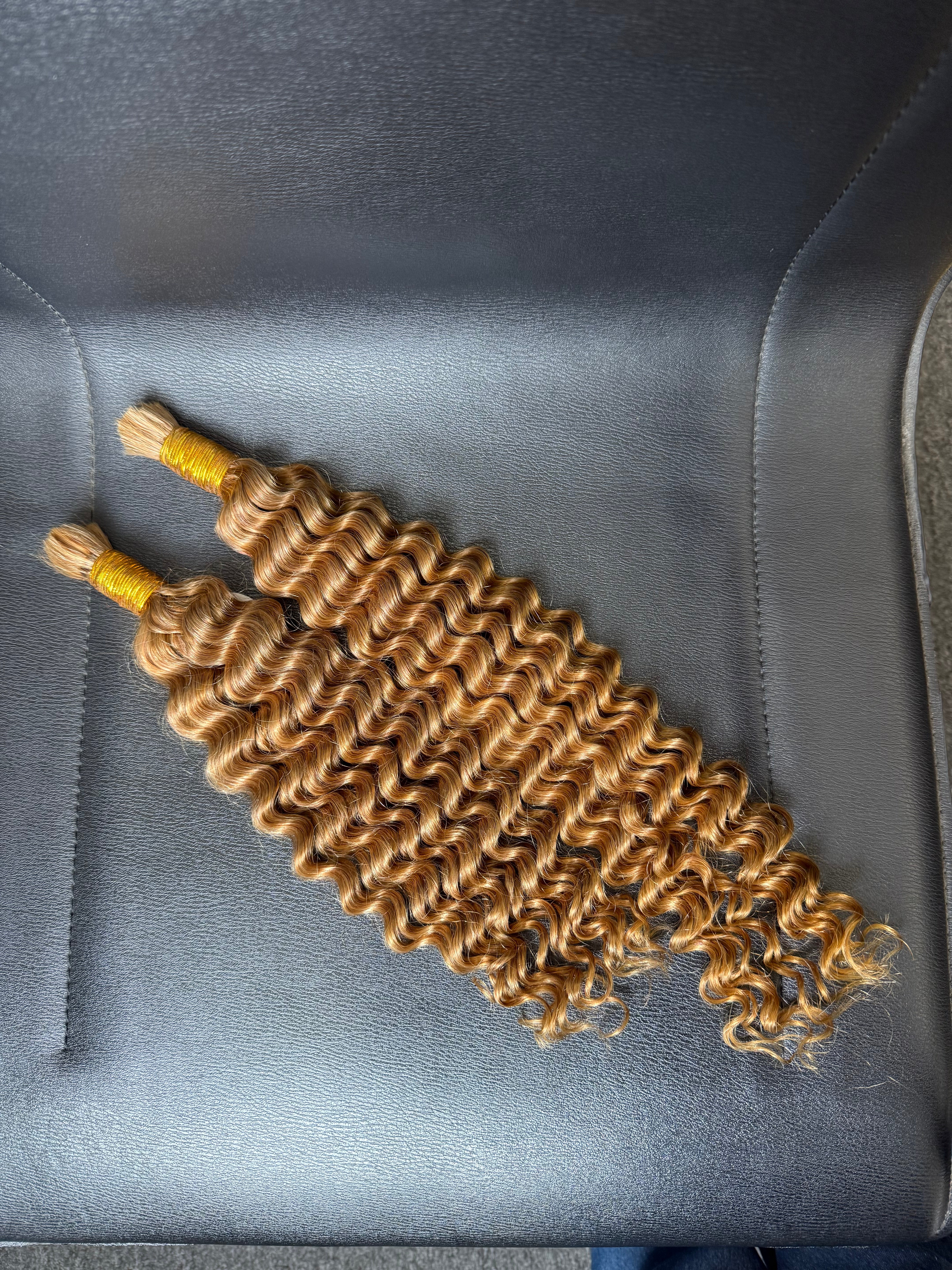 Lwigs Brazilian human Hair Bulk 27# Deep Wave for Braiding (B9A-DW-27#-18-BXF)