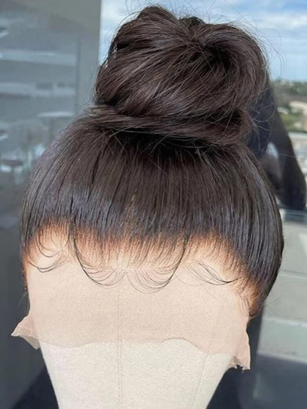 LWIGSINC 200% Density Natural Color Silky Straight 360 HD Lace Wigs With Invisible Straps (360HD-ST-NA-14-B1)
