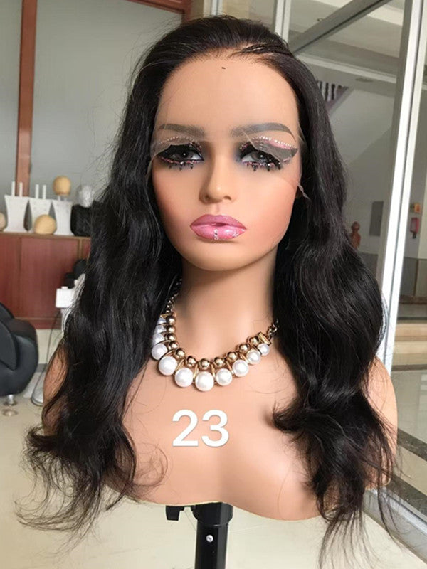 LWIGSINC 16 Inch 150% Density Body Wave 6x5 Undetectable HD Lace Closure Wigs AY-13