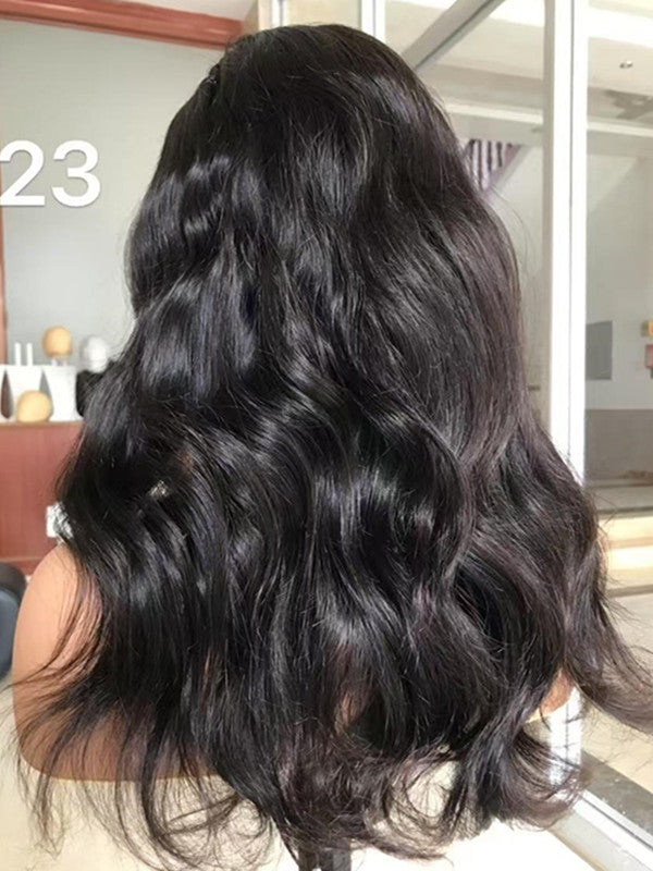 LWIGSINC 16 Inch 150% Density Body Wave 6x5 Undetectable HD Lace Closure Wigs AY-13