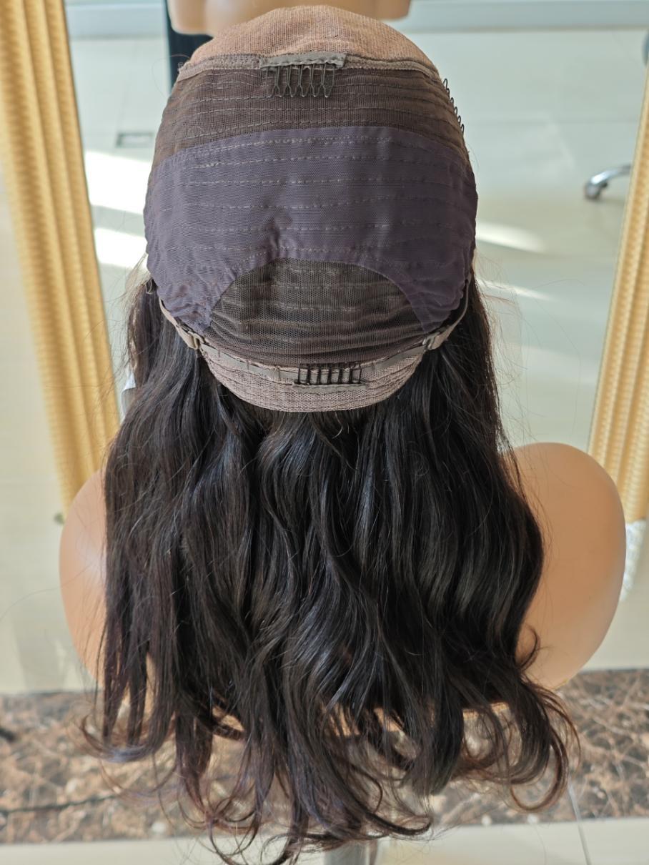 LWIGSINC 16 Inch 150% Density Breathable Body Wave 6x5 Glueless HD Lace Closure Wigs AY-12