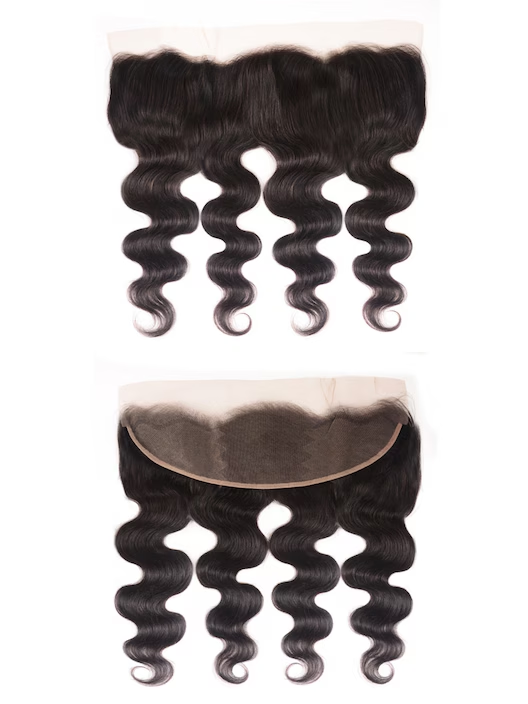 LWIGSINC Body Wave Invisible Knots 100% Human Hair 13x4 Lace Frontal LQ1219E-1
