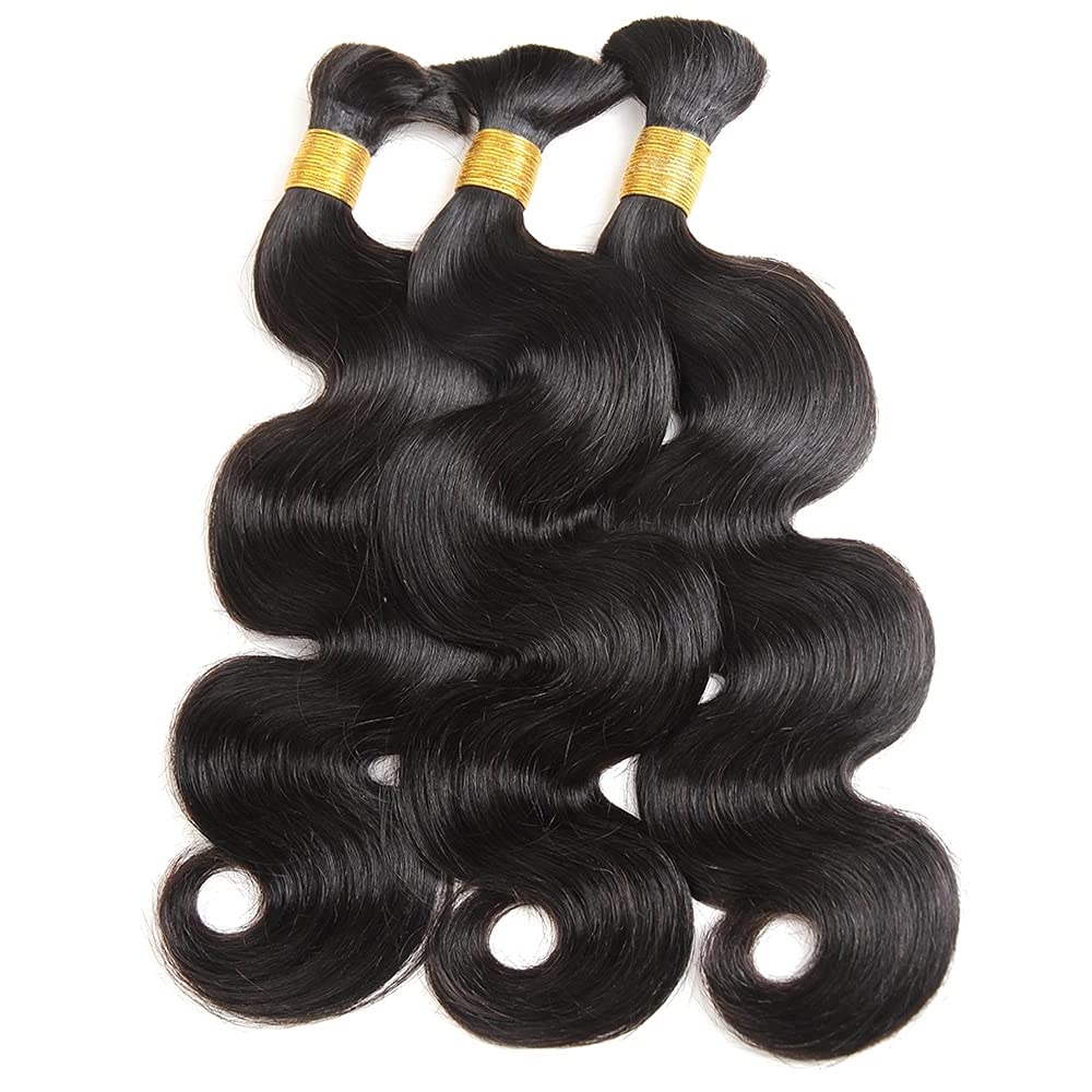 LWIGSINC #1B Color Raw Body Wave Brazilian Human Hair Bundles LQ1220-1