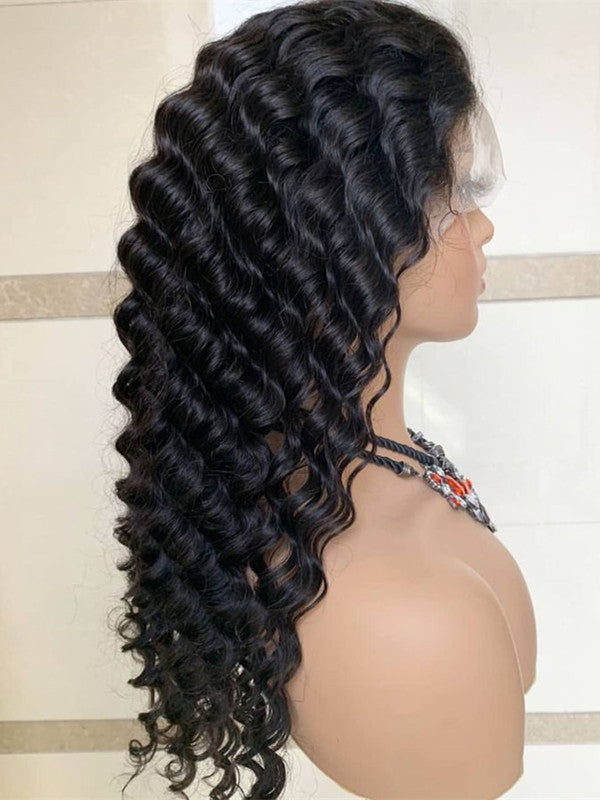 LWIGSINC #1B Deep Wave Natural Hairline Beginner Friendly 13x6 Lace Front Wigs