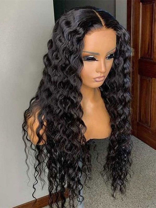 LWIGSINC #1B Deep Wave Natural Hairline Beginner Friendly 13x6 Lace Front Wigs