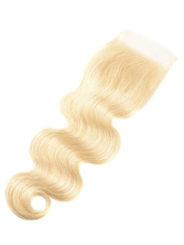 LWIGSINC #613 Blonde Color Body Wave Human Hair Pre-Plucked 5x5 HD Lace Closure LQ-BWP1