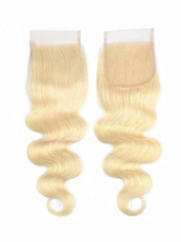 LWIGSINC #613 Blonde Color Body Wave Human Hair Pre-Plucked 5x5 HD Lace Closure LQ-BWP1
