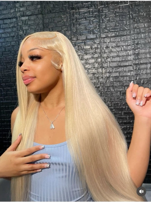 LWIGS Wear And Go Pre Max 613 Silky Straight Glueless 13x5 HD Lace Frontal Wigs LQ-LW16
