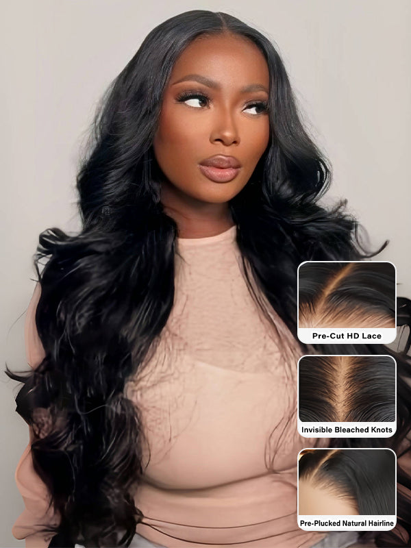 LWIGS Wear And Go Luxury Hair Body Wave 13x5 Glueless HD Lace Frontal Wigs LQ-LW14
