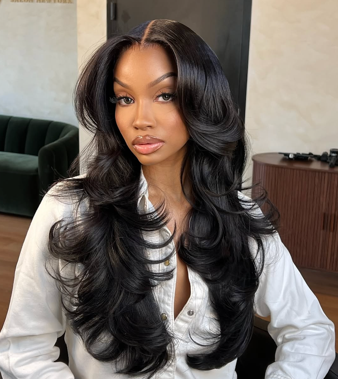 LWIGS Wear And Go Water Wave Lace Melted 5x5 Glueless HD Lace Closure Wigs LQ-WWH2