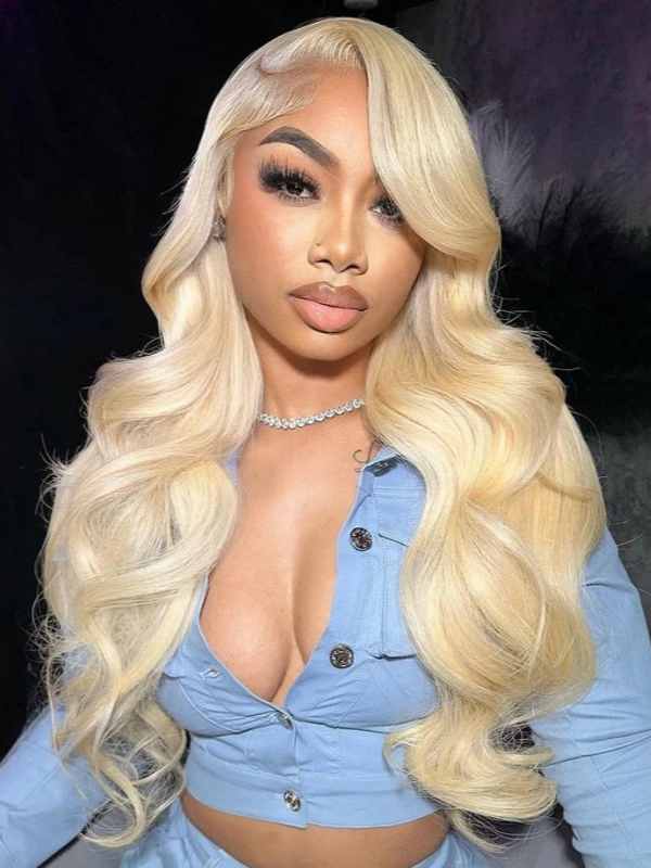 LWIGS Wear And Go Honey Blone 613 Body Wave 13x5 Glueless HD Lace Frontal Wigs LQ-LW17