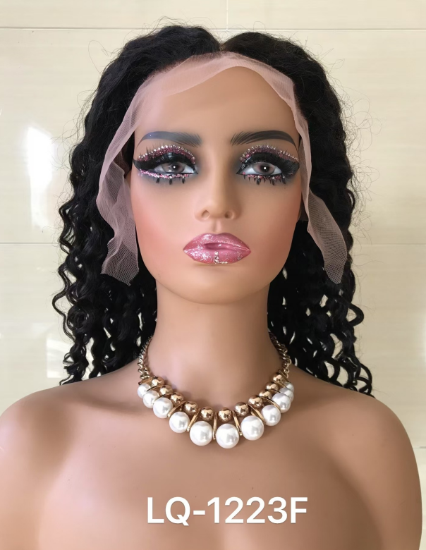 LWIGSINC Water Wave 18 Inch 180% Density Human Hair 13x6 AD Lace Front Wigs (1362AD-XWT-NA-18-L3)