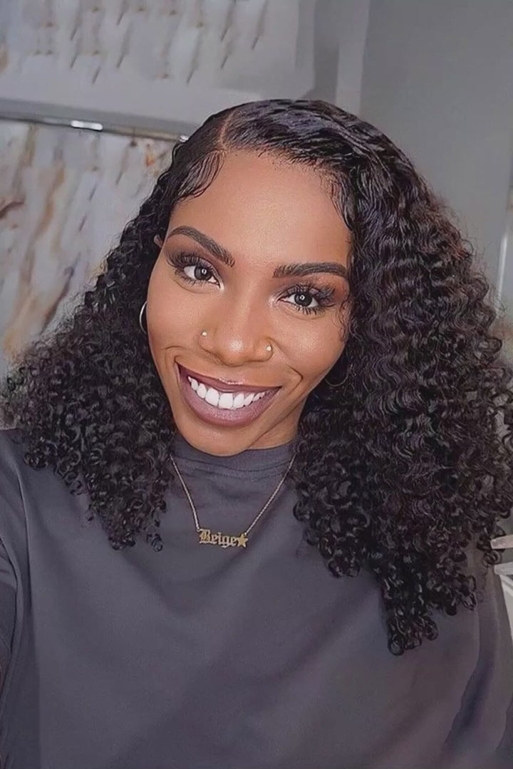 LWIGS Kinky Curly 5x5 Glueless HD Lace Closure Wigs LQ-LW01