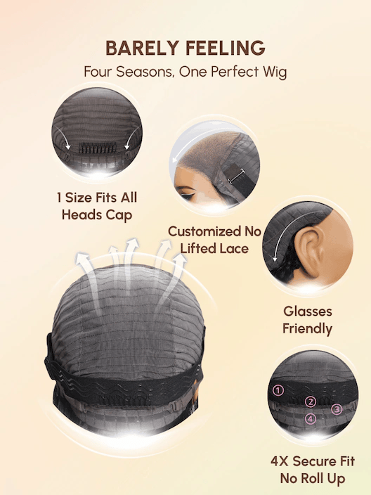 LWIGS Knotless Wear And Go 5x5 Silky Straight Glueless HD Lace Closure Wigs LQ-STH2