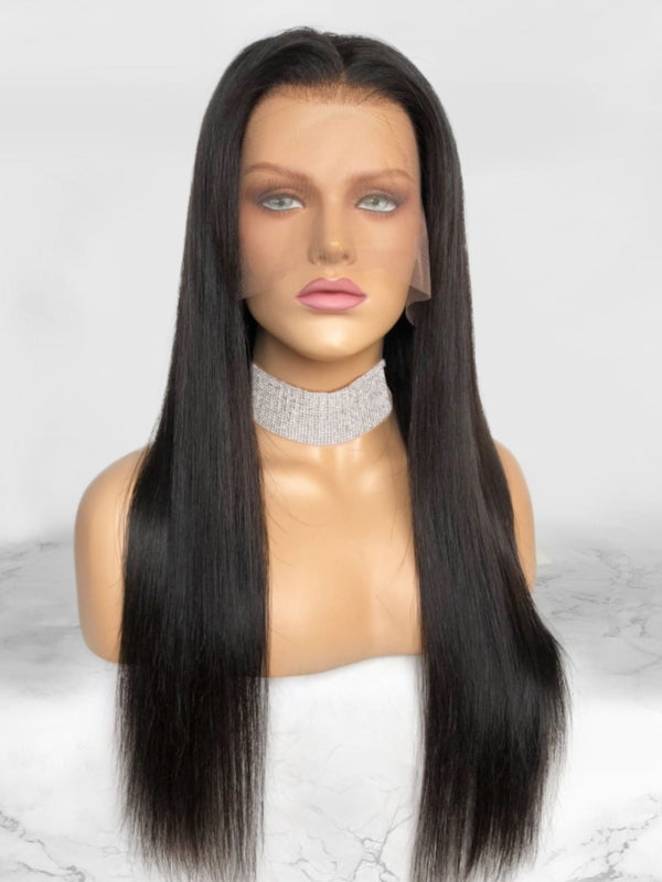 LWIGS Vibe Straight Bleached Knots 180% Density 13x6 Transparent Lace Front Wigs LQ-STBG3