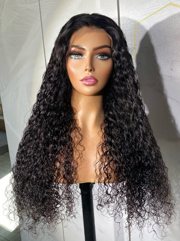LWIGS No Glue All Day Comfort Water Wave 13x5 HD Lace Glueless Frontal Wigs LQ-LW11